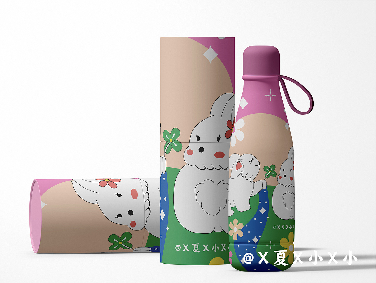 情侣小兔兔（图ZMzQ4NzUxNDEy） - 商业插画 - 站酷设计师X夏X小X小原创素材 - 站酷ZCOOL