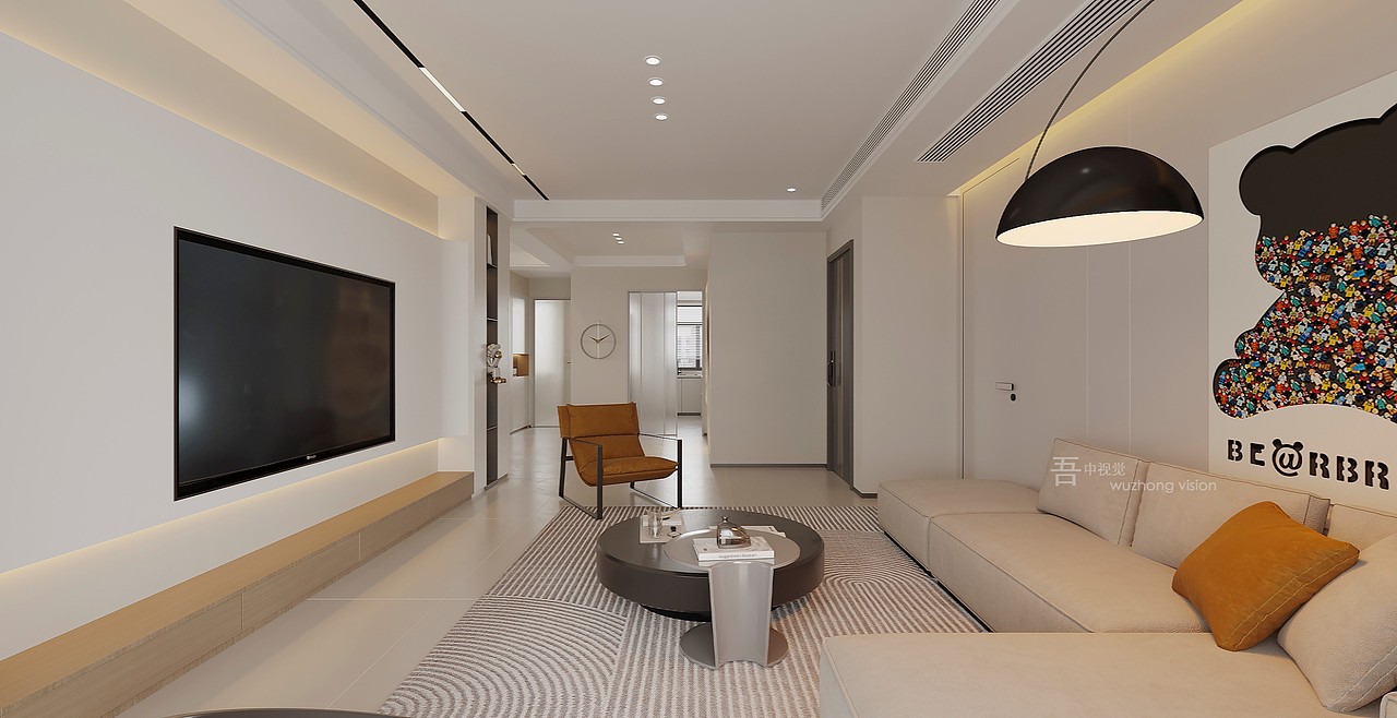 现代极简效果图