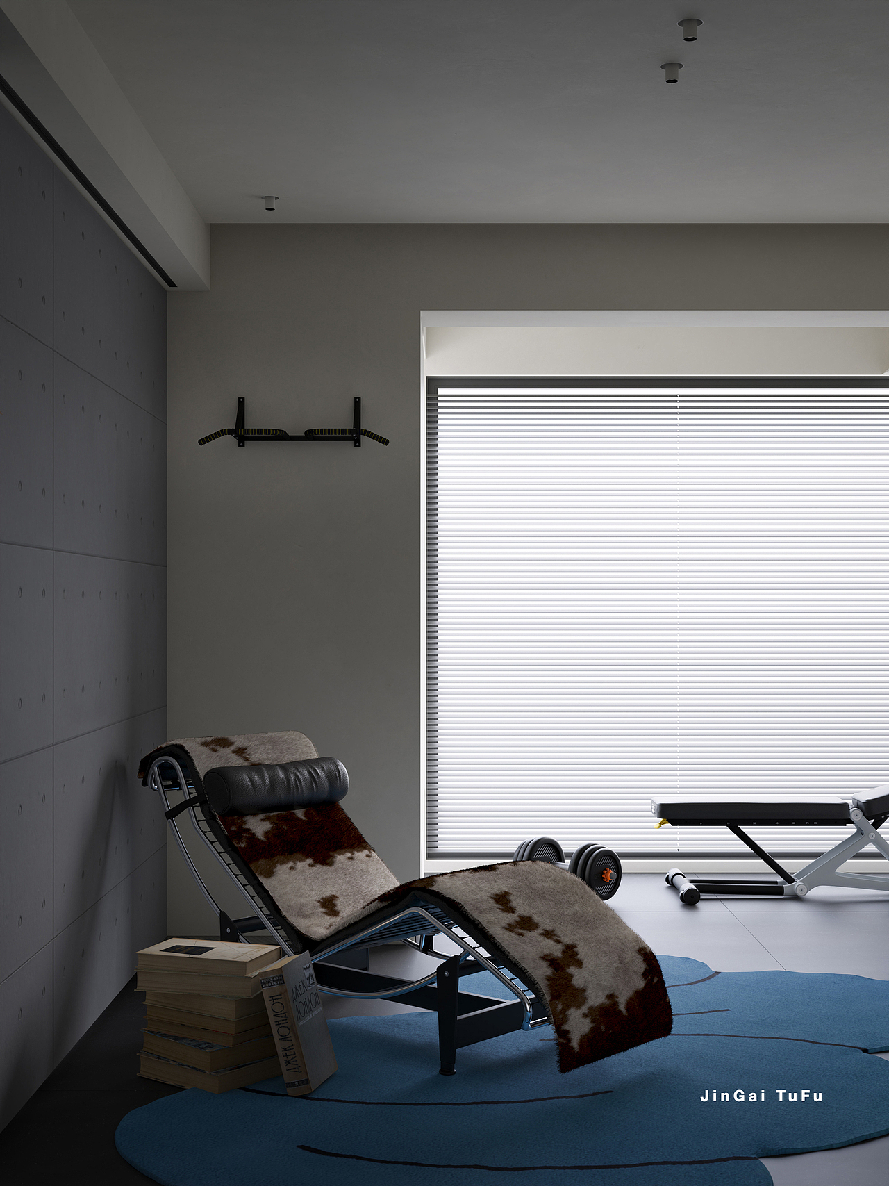 黑白灰调·现代简约客餐厅设计（图ZMzY4NDM2NzI4） - 家装设计 - 站酷设计师图夫x金该_效果图原创素材 - 站酷ZCOOL