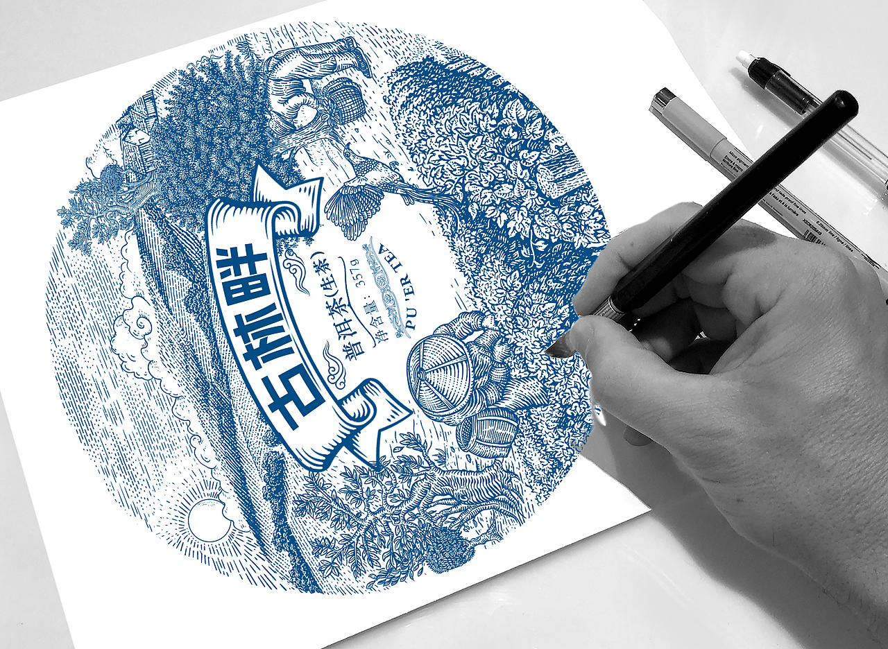 包装插画 版画 包装插画项目