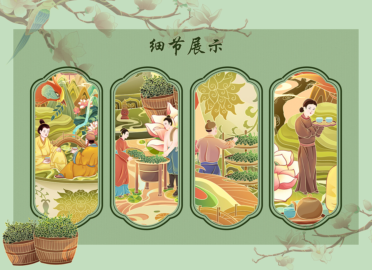 城市美食—阳澄湖大闸蟹、柳州螺蛳粉、西湖龙井茶