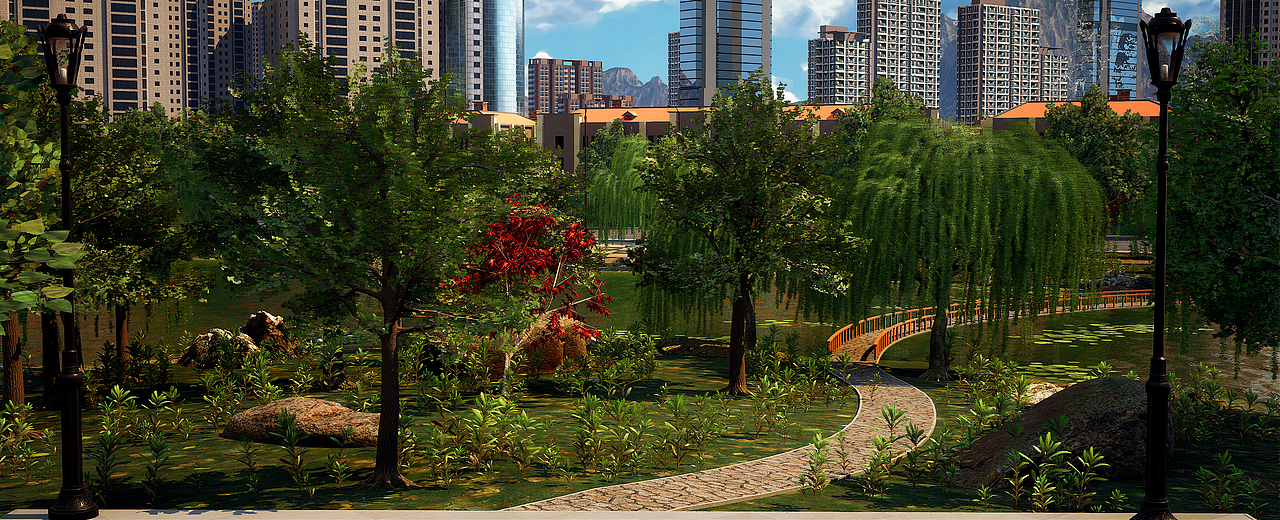 UE4/UE5 虚拟搭建城市-数字孪生-大城市场景（图ZMzE2MDUyNDcy） - 建筑/空间 - 站酷设计师CG繁华原创素材 - 站酷ZCOOL