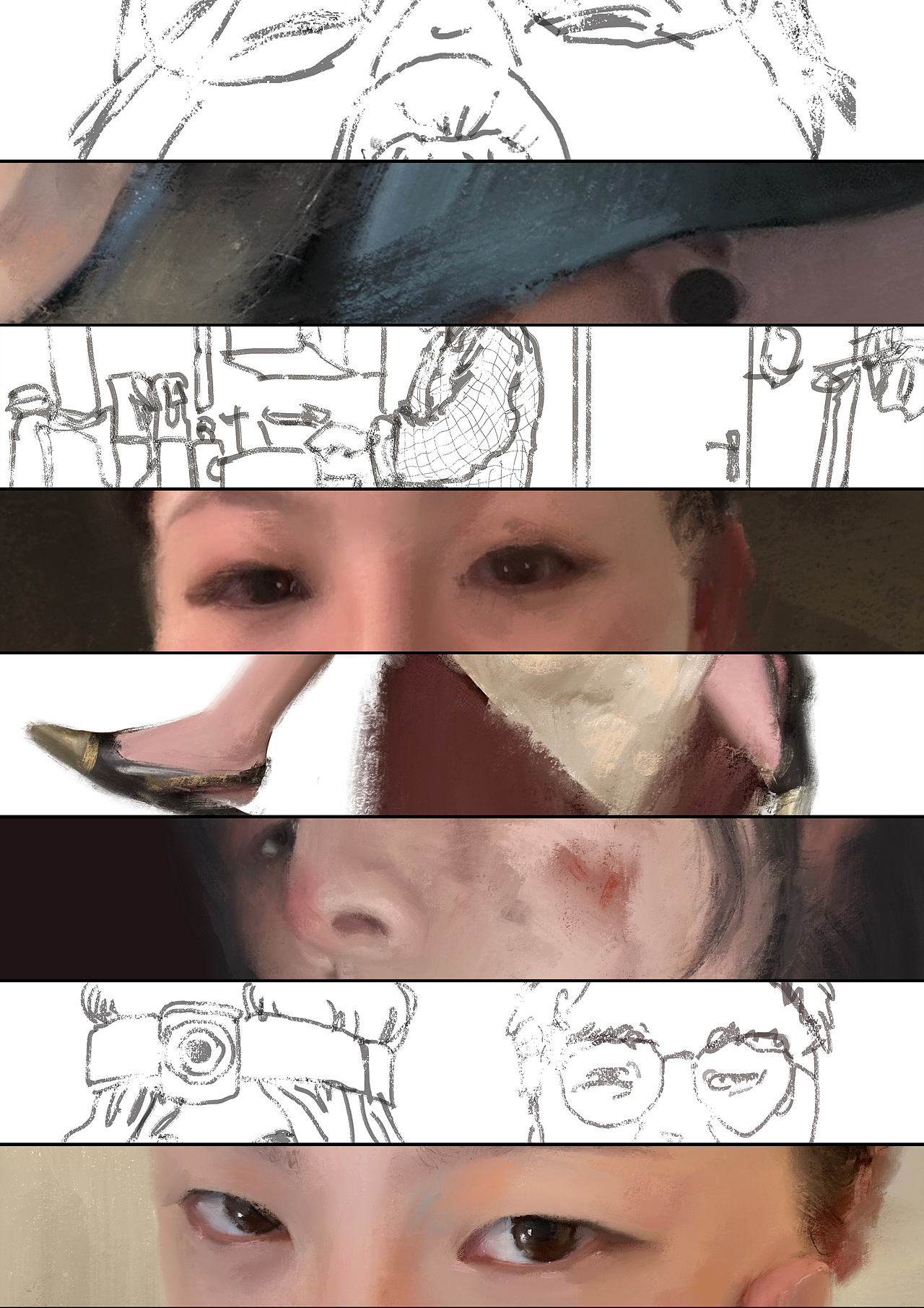 Some paintings - first quarter of 2024（图ZMzY0NzU4MzUy） - 绘画 - 站酷设计师SleepyJoe原创素材 - 站酷ZCOOL