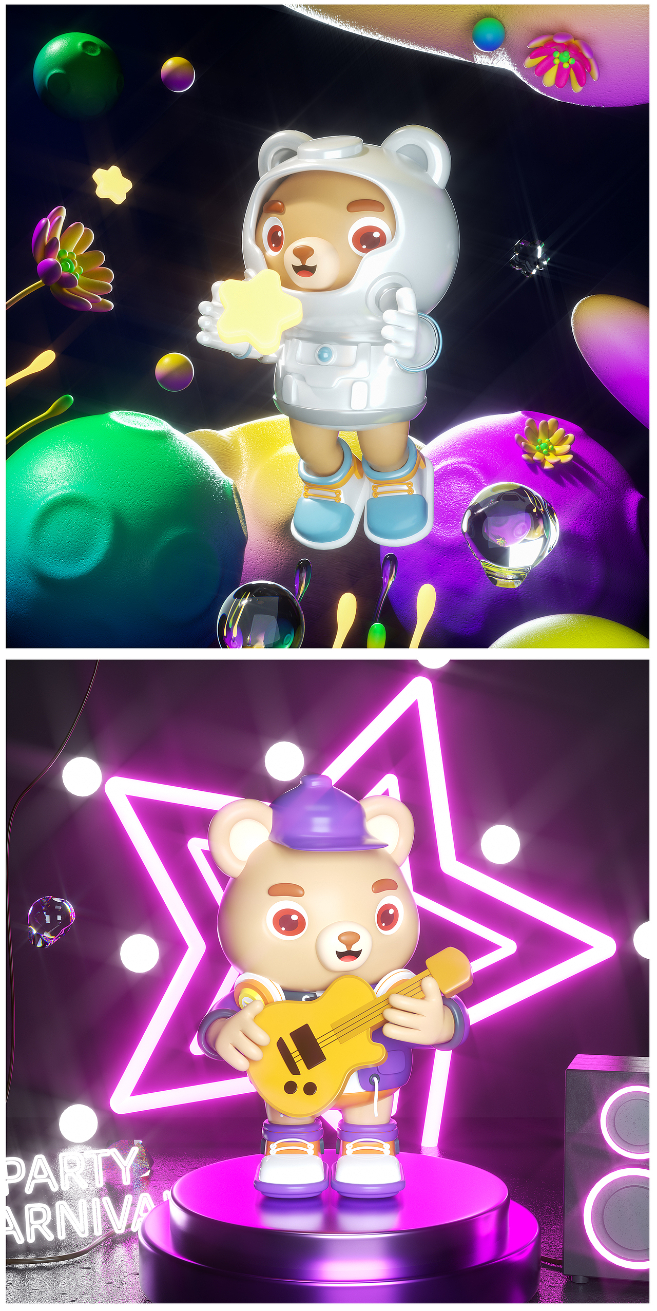 顽顽熊IP形象设计（图ZMzA1NjQyNDQ4） - IP形象 - 站酷设计师西瓜Gy原创素材 - 站酷ZCOOL