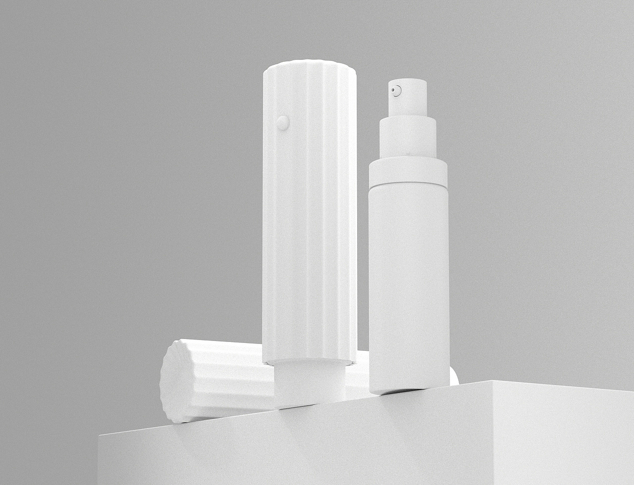 四月份美妆产品渲染