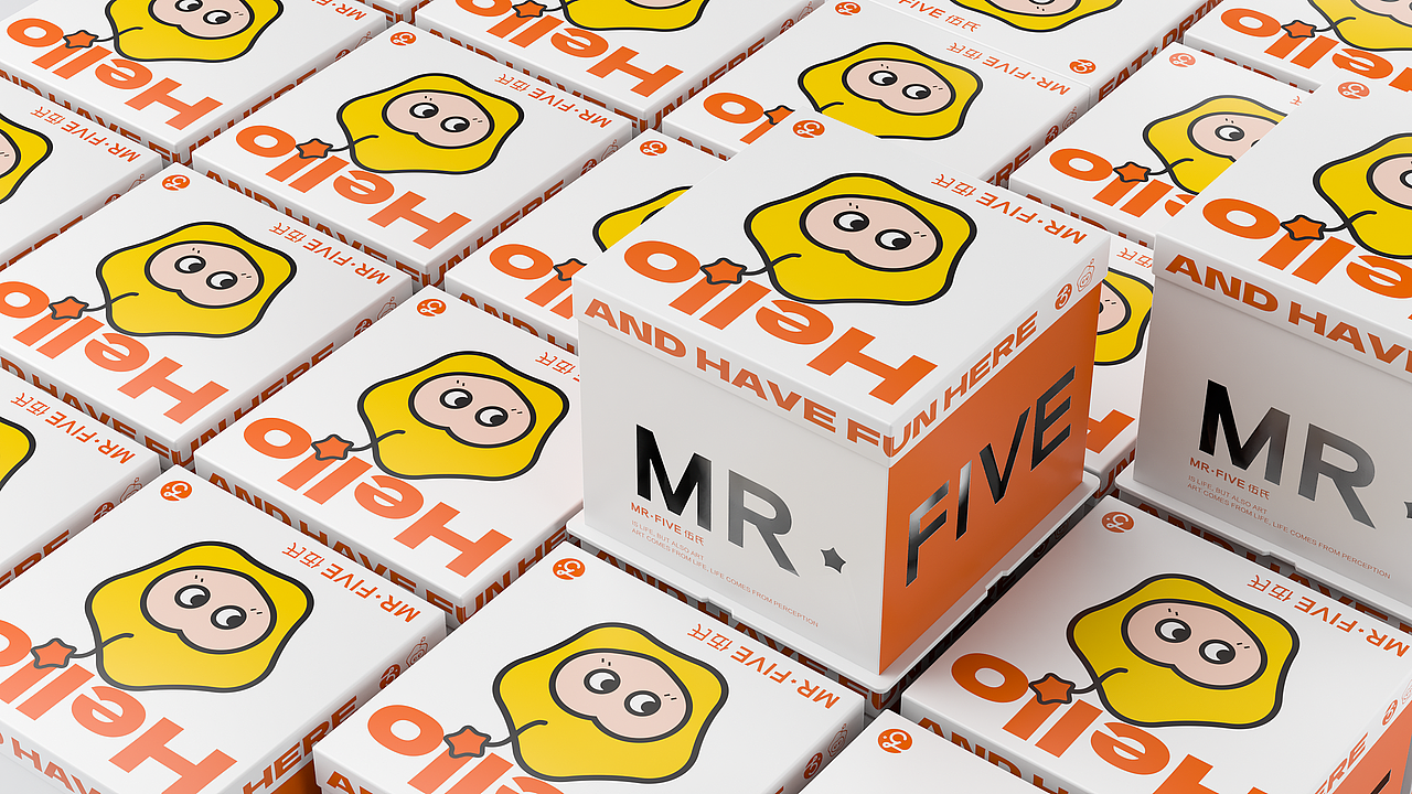 MR·FIVE伍氏面包丨C4D IP角色+蛋糕盒包装展示（图ZMzA0ODU1NTg4） - 人物/生物 - 站酷设计师雅痞浩浩原创素材 - 站酷ZCOOL
