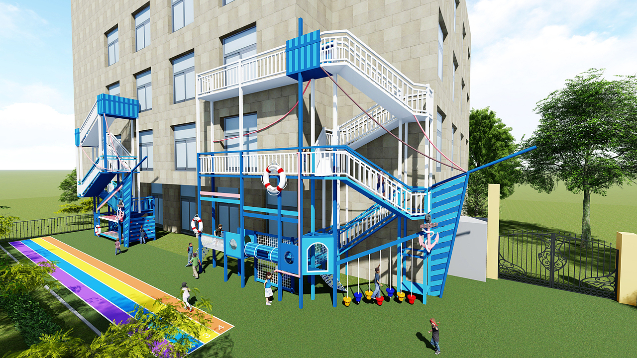 杭州幼儿园户外楼梯改造