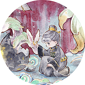 手绘水彩《兔兔的宫殿》（图ZMzIxMjAwMDMy） - 创作习作 - 站酷设计师兔斯twosii原创素材 - 站酷ZCOOL