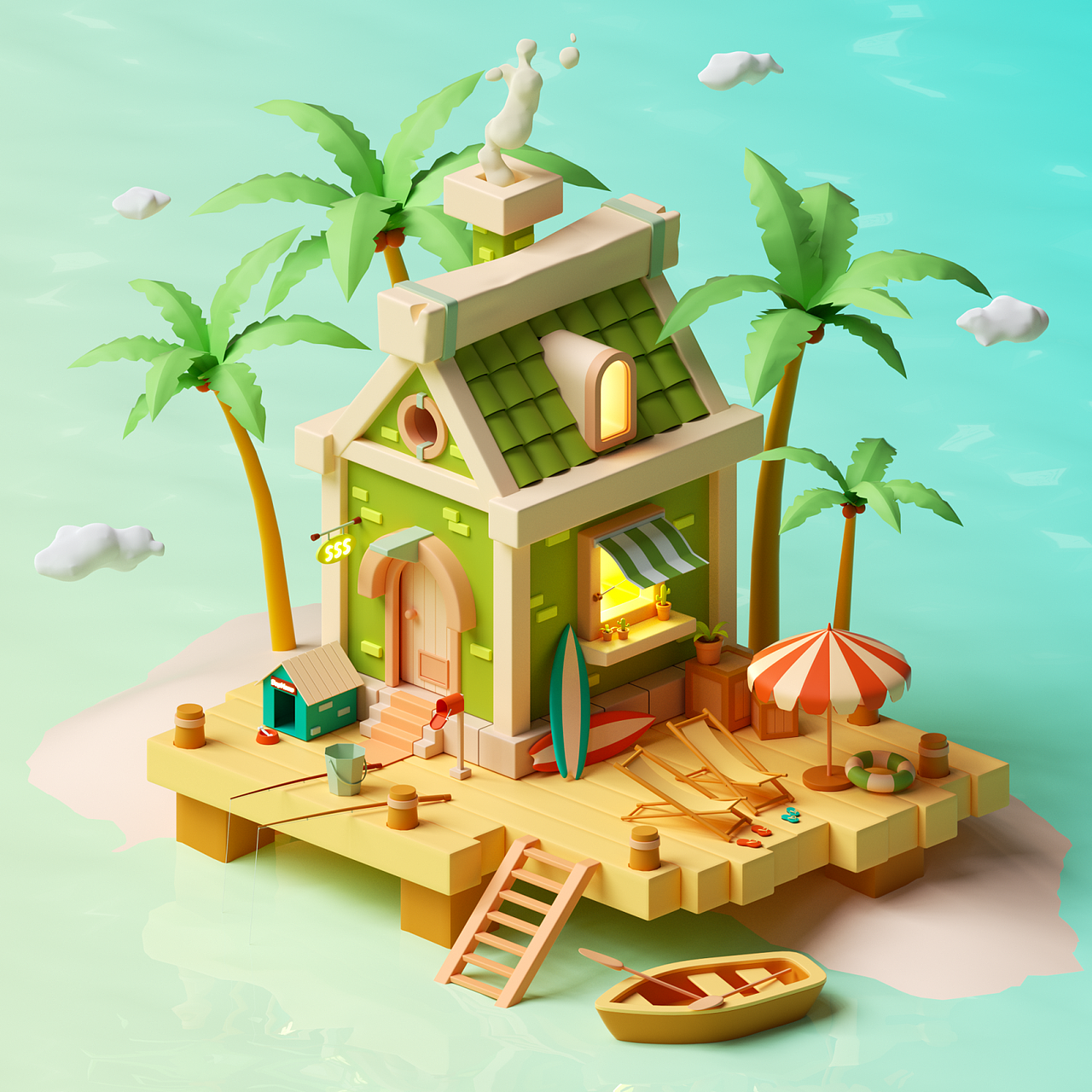 C4D零基础第五期学员作品——NiaoNiao的C4D课堂（上)（图ZMzE2Mzg1MzAw） - 场景 - 站酷设计师我就是NiaoNiao原创素材 - 站酷ZCOOL