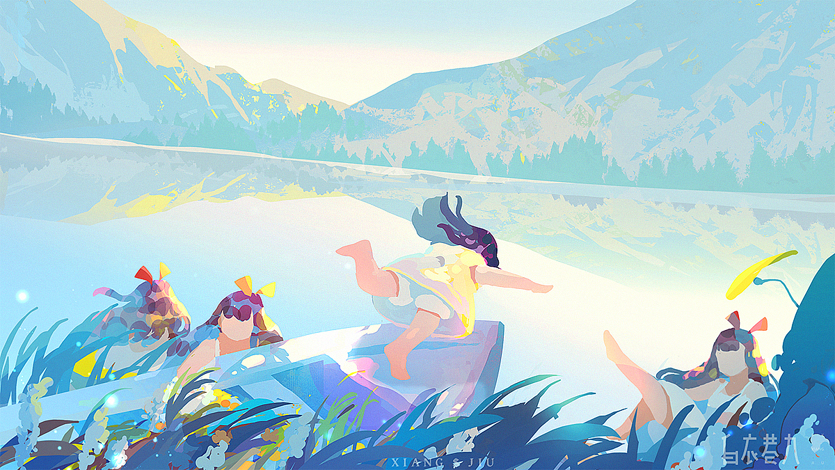 画里说走就走旅行（图ZMzE3NTQ4MTc2） - 商业插画 - 站酷设计师白衣巷九原创素材 - 站酷ZCOOL