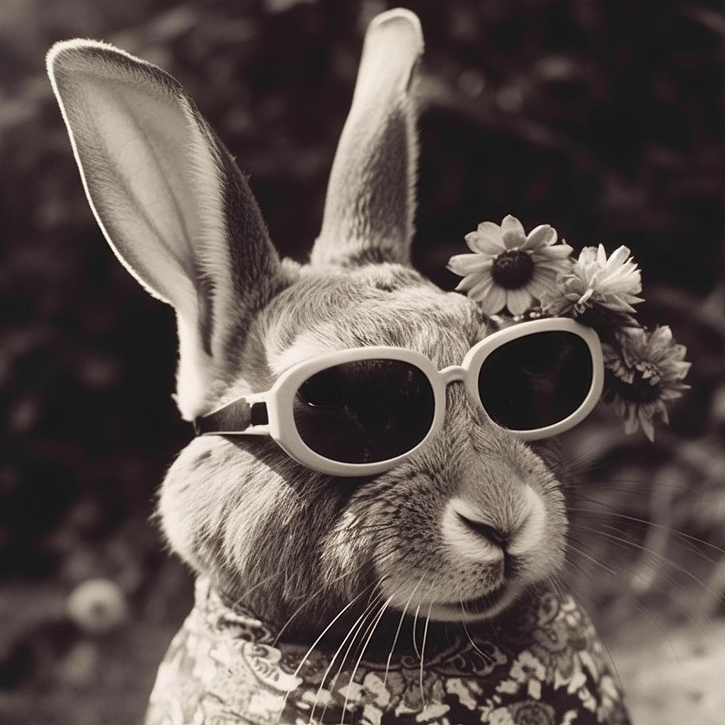 AI | 一组各种动物戴墨镜的照片