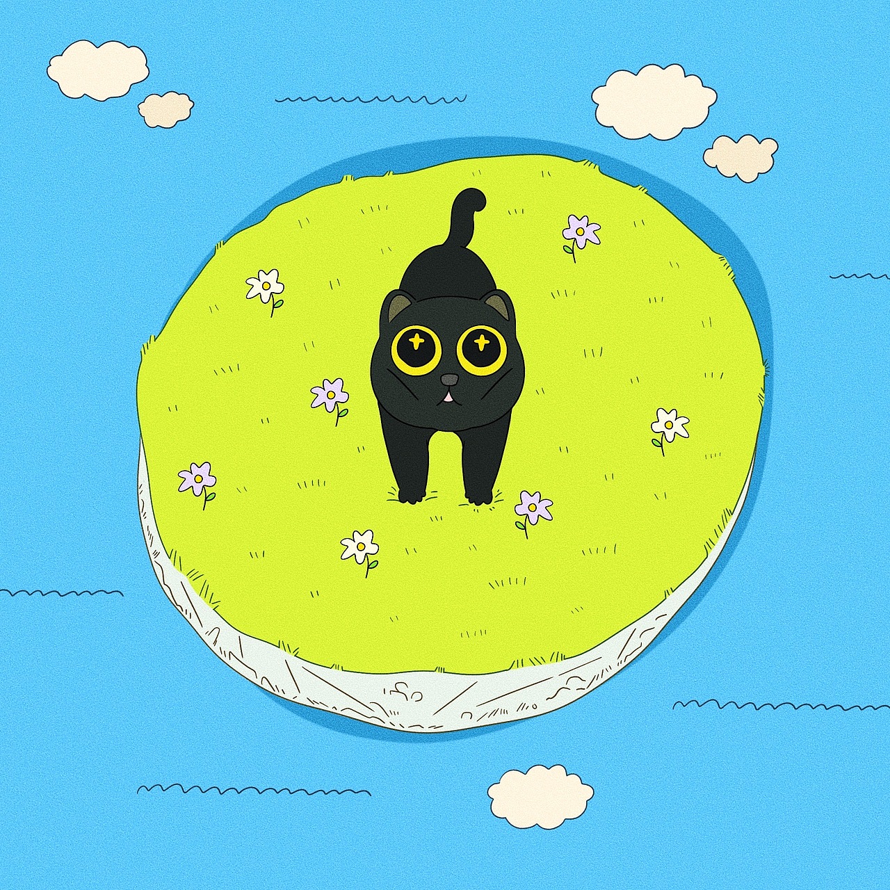 春日无限猫（图ZMzM2MDY3NTk2） - 艺术插画 - 站酷设计师西椰子原创素材 - 站酷ZCOOL