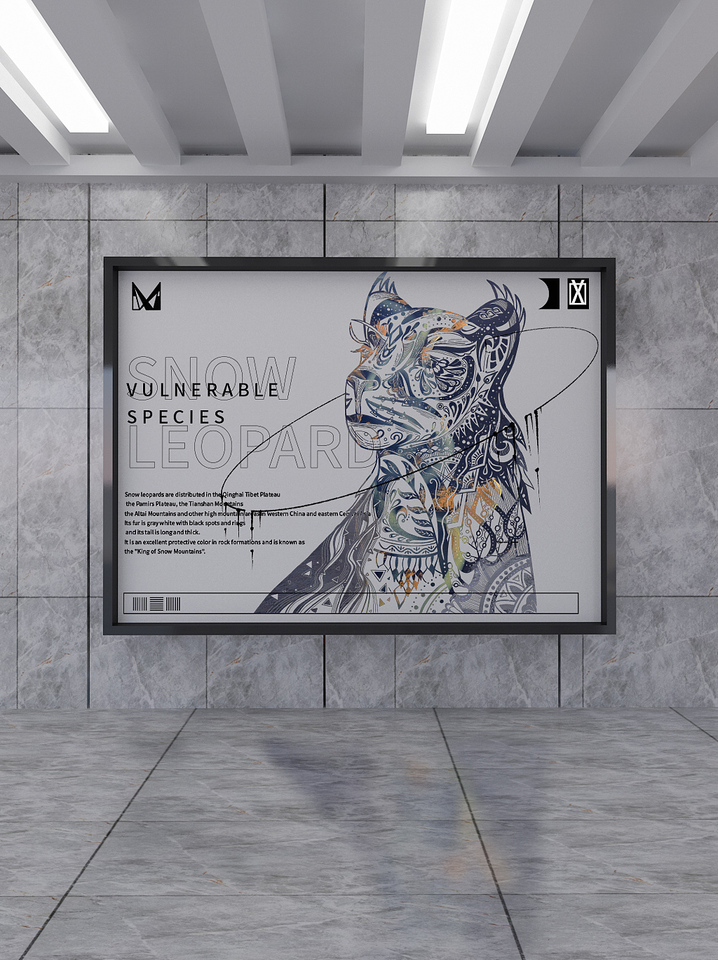Snow leopard（图ZMzUyOTY2NDQw） - 商业插画 - 站酷设计师咩咩咩咩什么东西原创素材 - 站酷ZCOOL