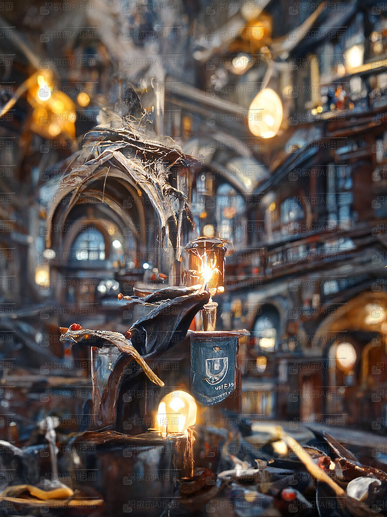 霍格沃兹·AI人工智能绘画艺术 #挑战一张封神#