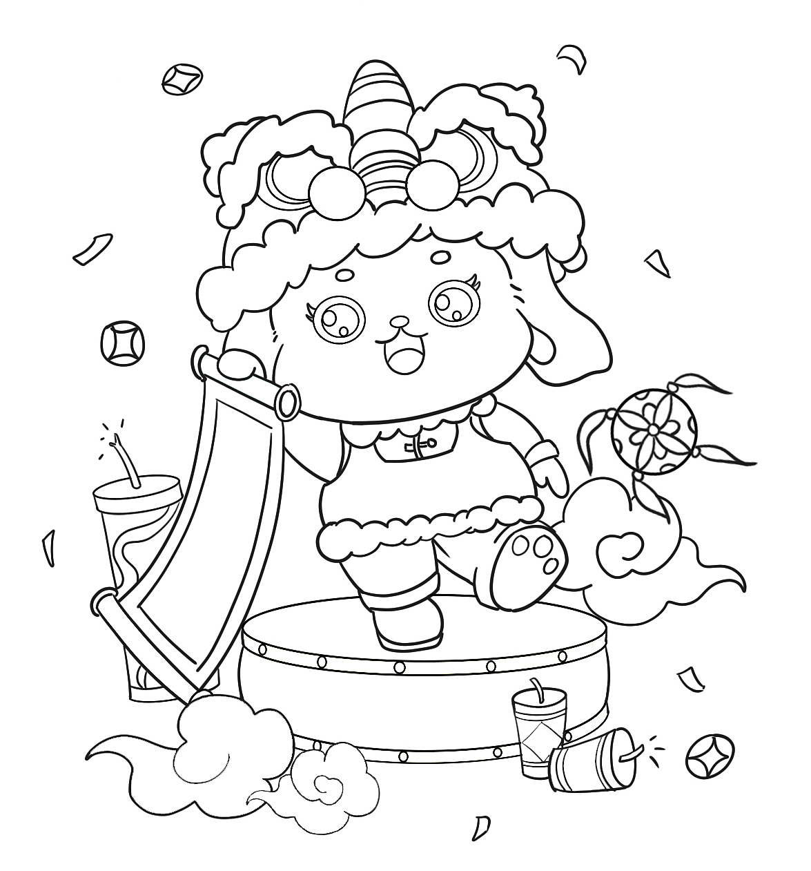 画个兔年小插图