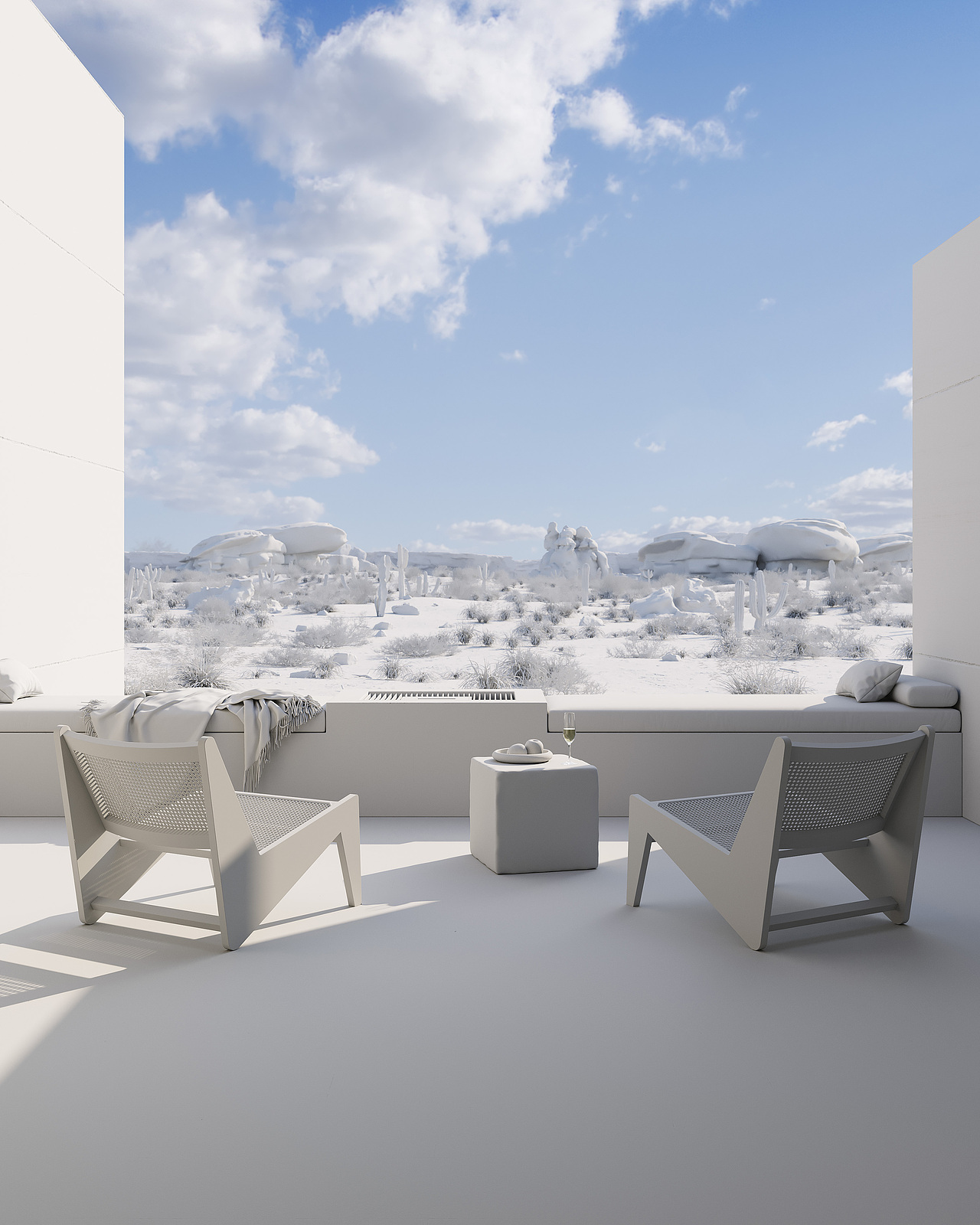 元宇宙度假｜ 光影中的数字绿洲（图ZMzA5MTE3NDI4） - 场景 - 站酷设计师像素引力原创素材 - 站酷ZCOOL