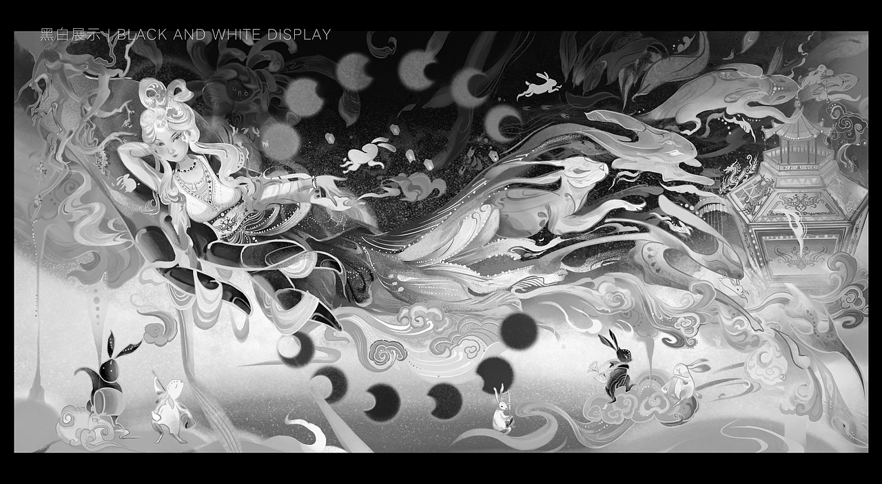 日来月往-兔年中秋（图ZMzQwMDc1NTg0） - 商业插画 - 站酷设计师懒傻妈zoro原创素材 - 站酷ZCOOL