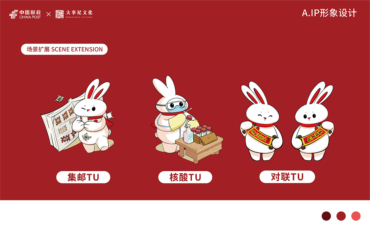 中国邮政2023年网店氛围营造IP吉祥物设计