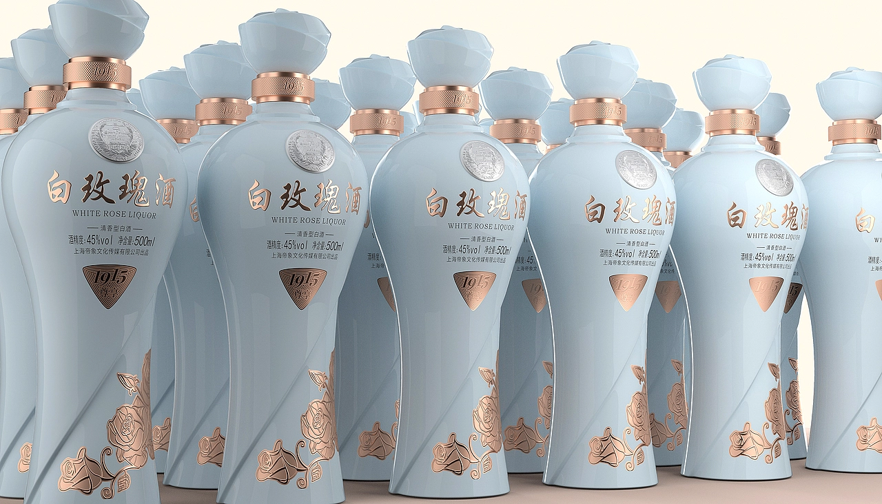 白玫瑰酒 | 包装设计 | 酒包装设计