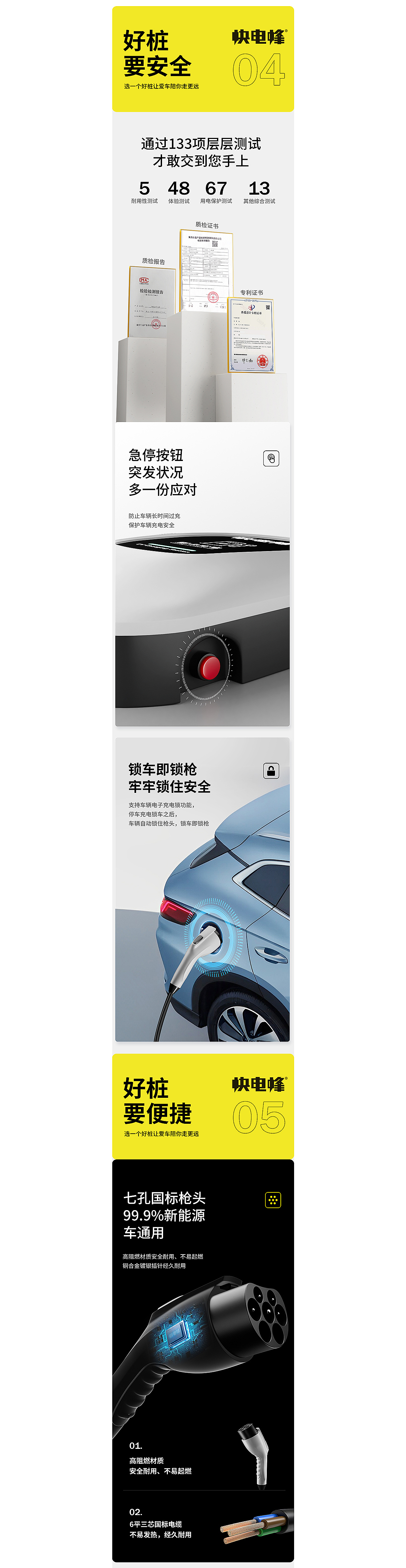 「 快电峰」7kw新能源充电桩充电枪全案分享