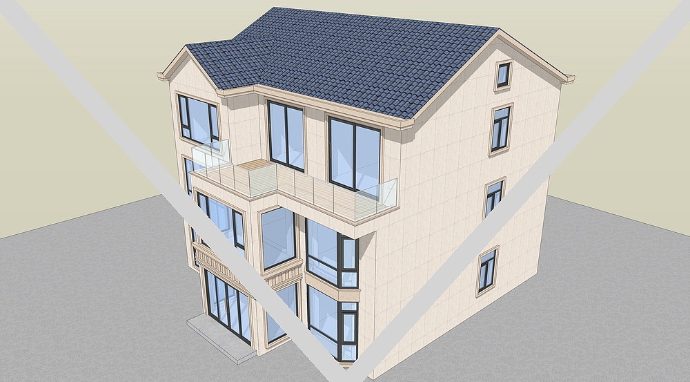 自建别墅门窗效果图