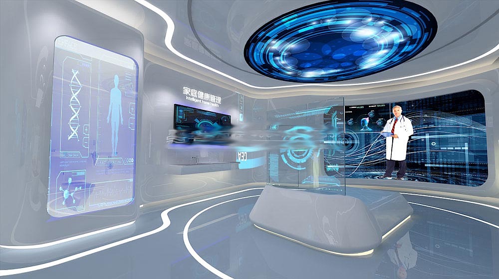 郑州智慧医疗体验厅设计、智慧医疗展厅设计