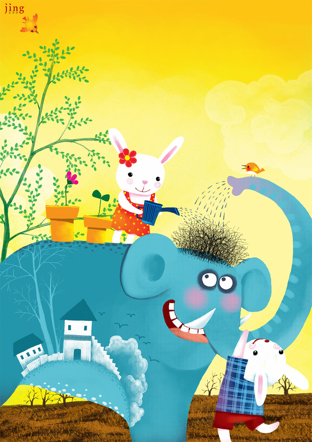 兔年插画 28幅可爱小兔子插画_画儿晴天-站酷zcool