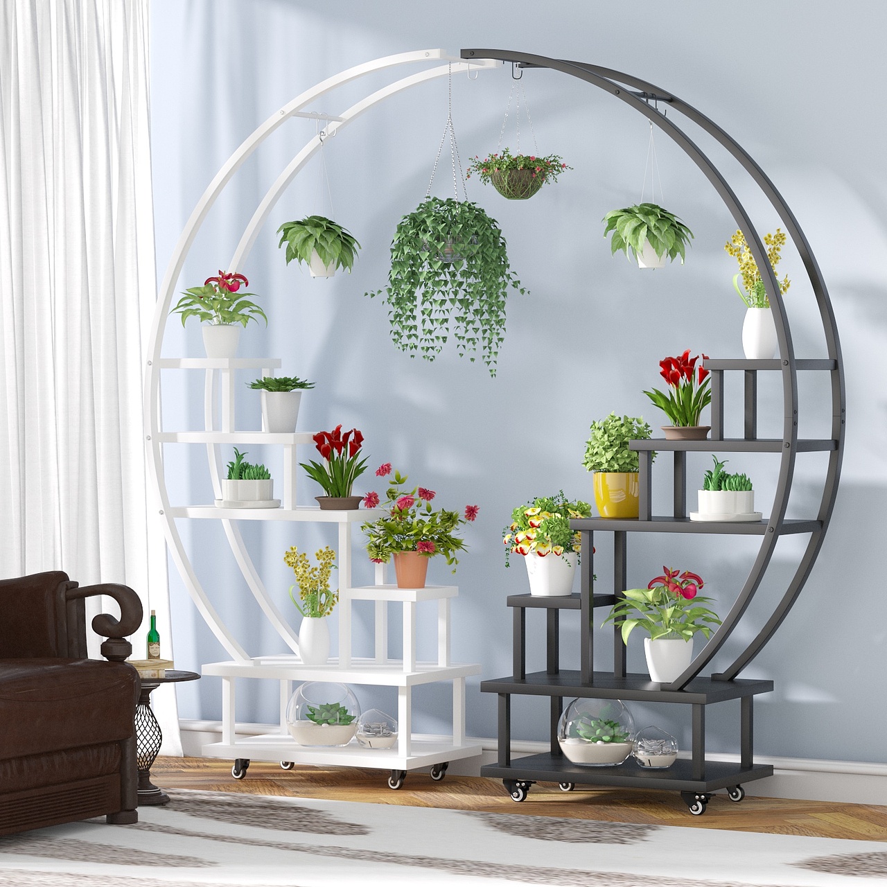 圆形花架亚马逊爆款图