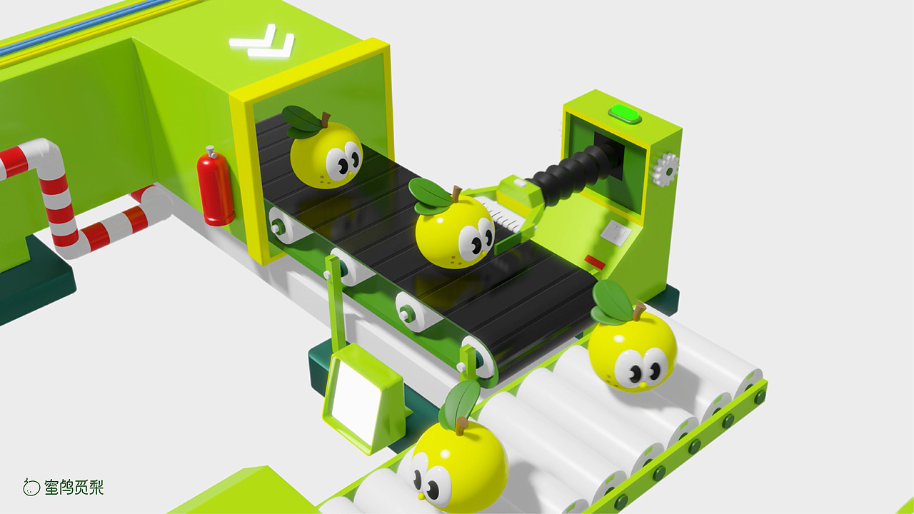 蜜鸬觅梨-齁梨爽果饮品牌IP设计