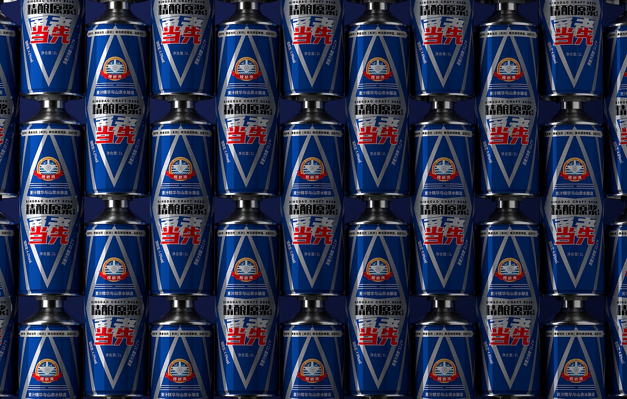 栈桥湾 · 青岛精酿原浆啤酒 · 勇者当先主题包装