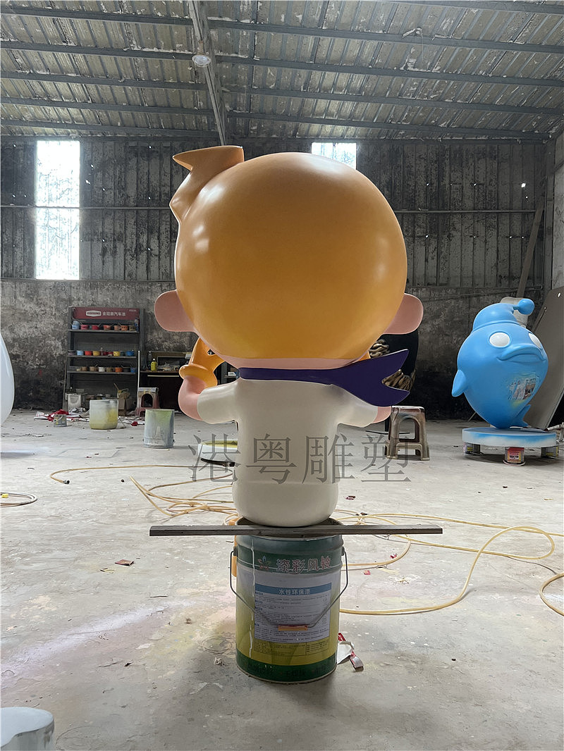 可爱卡通造型玻璃钢纤维定制户外园林景区装饰美陈摆件