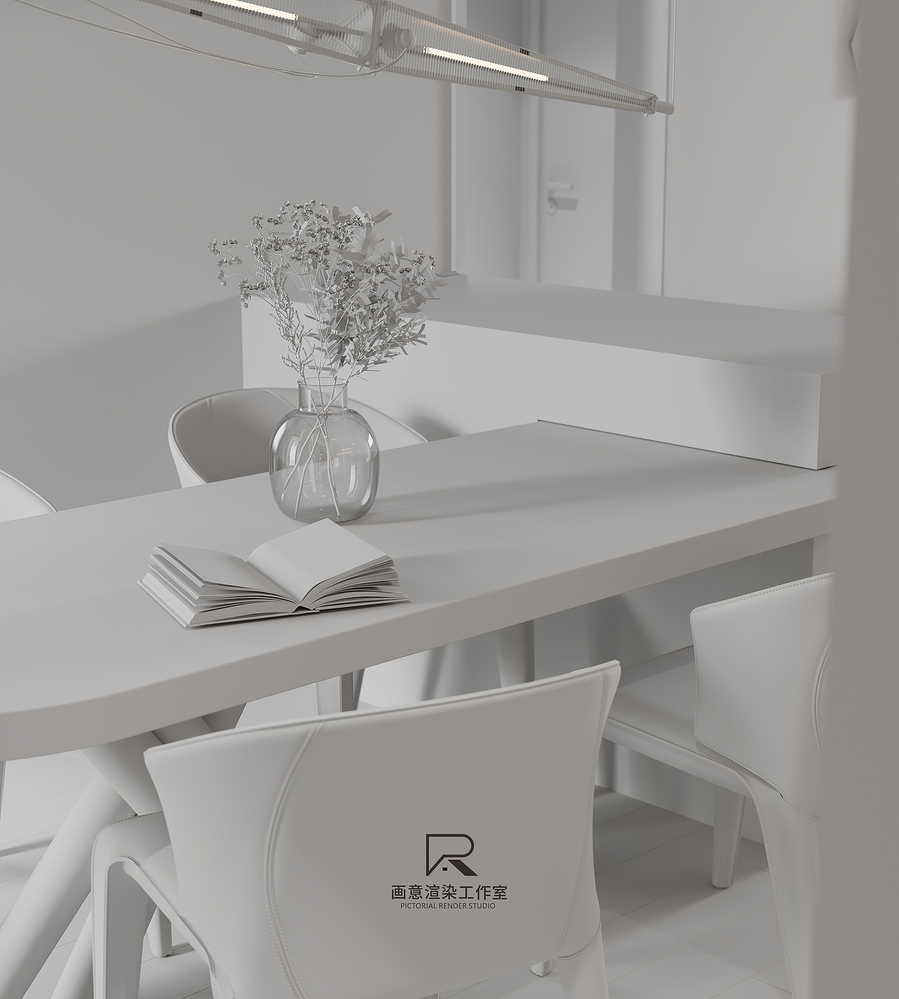 【Pictorial Render Studio】-秋鸿·烟雨朦胧