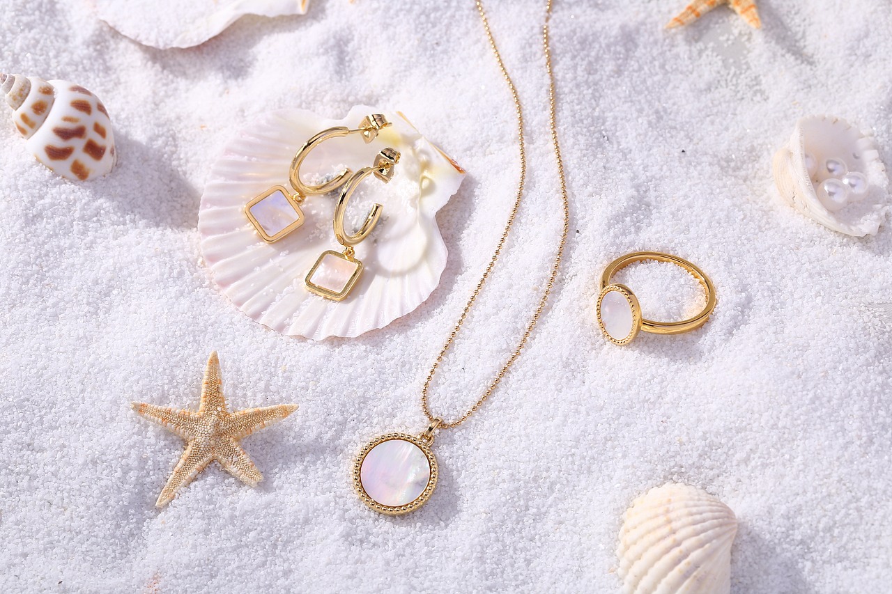 东莞模特 项链 耳环 戒指首饰拍摄