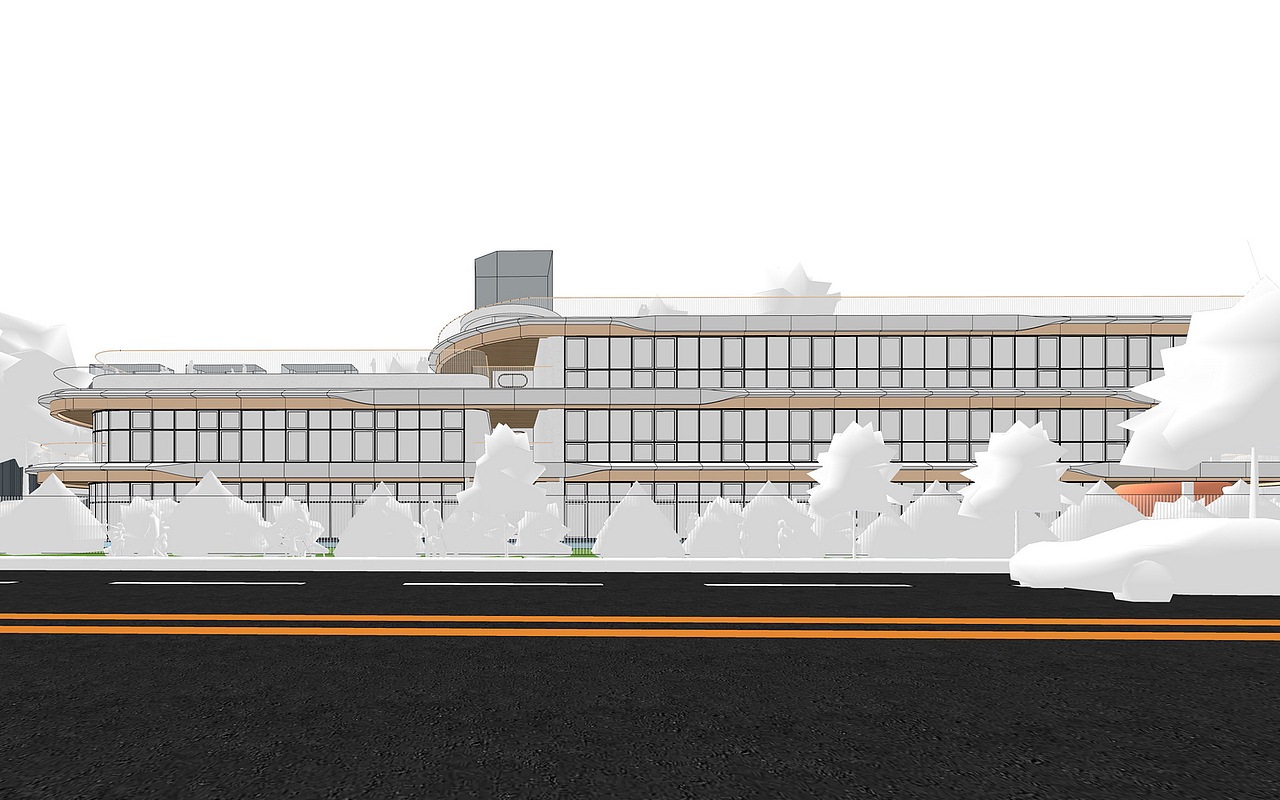 现代幼儿园SU模型下载