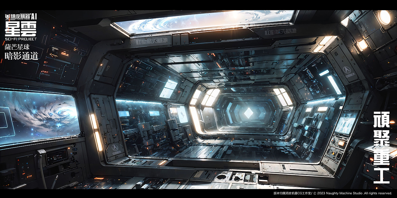 《星雲》系列-AI 科幻元宇宙世界观设定-萨芒星球
