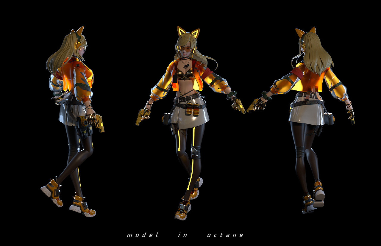 cf电竞女神-云悠悠皮肤设定