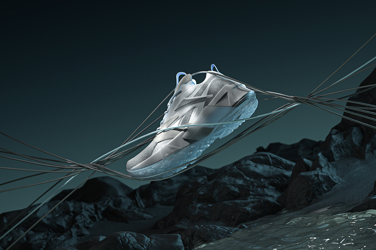 REEBOK SPORTS SHOES/锐步运动鞋产品渲染