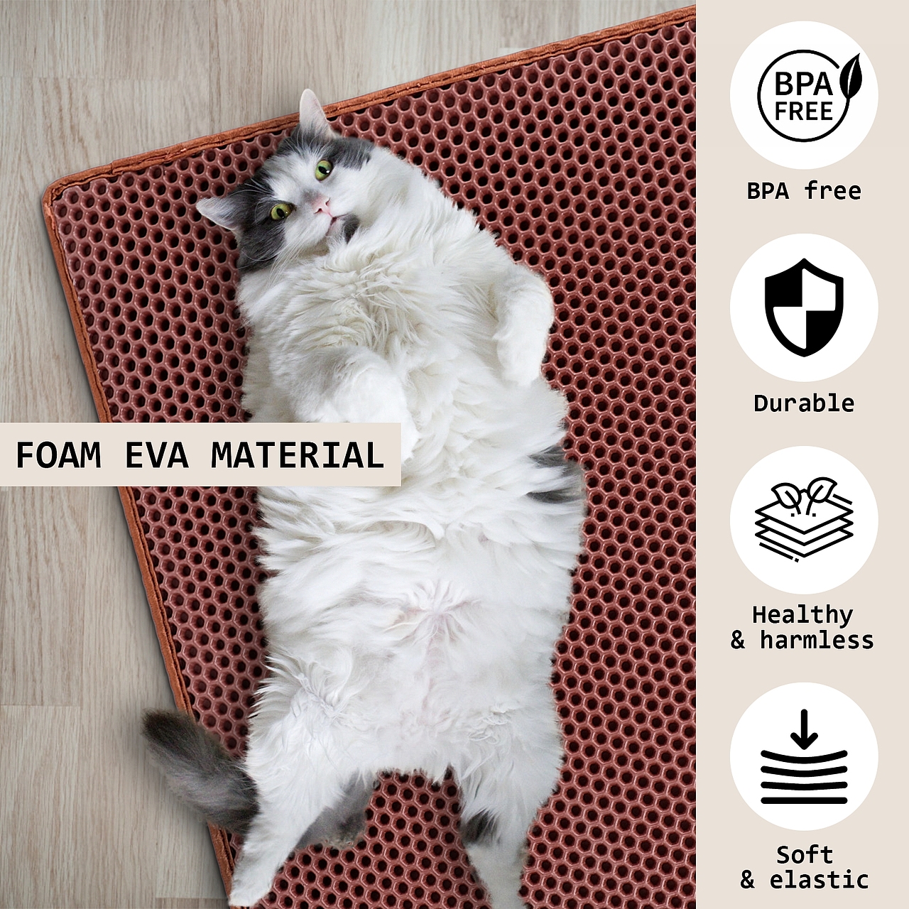 亚马逊猫砂垫主图设计