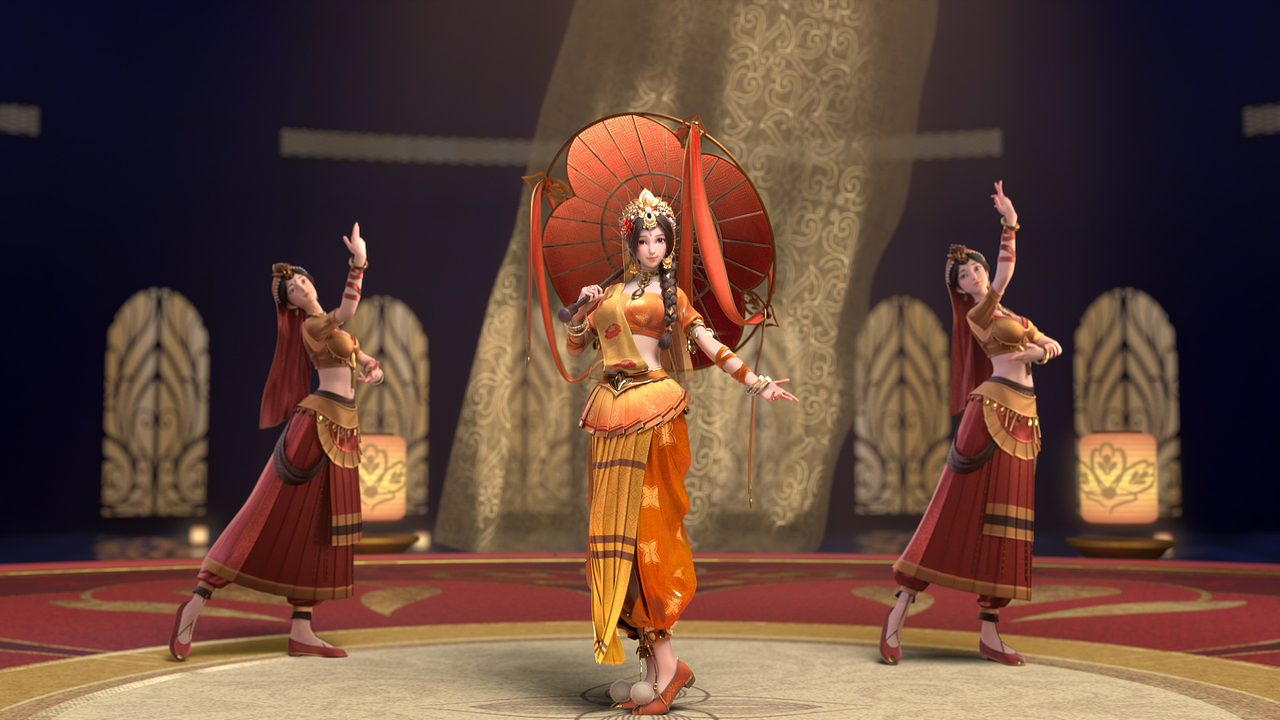 【POPIC】她踏歌而来，以舞献世（图ZMjk3MzAxMTky） - 动画/影视 - 站酷设计师POPIC动画原创素材 - 站酷ZCOOL