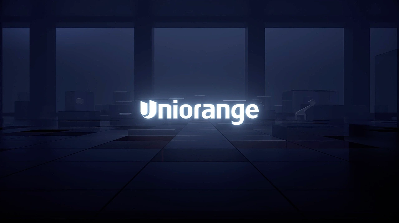 橙色云扫拖一体智能清洁机器人CG动画