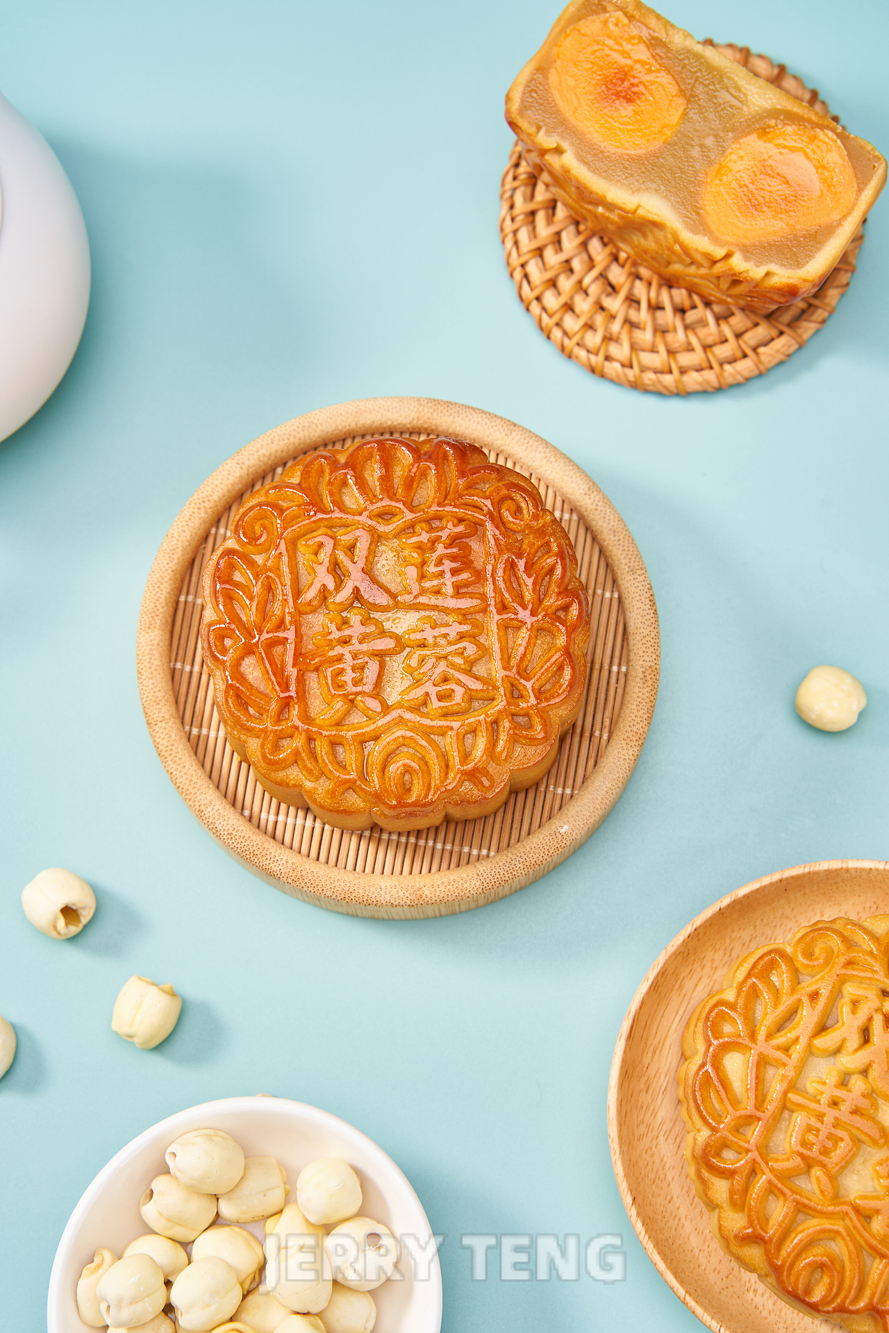 濠润坊2023中秋月饼|单黄莲蓉|双黄莲蓉