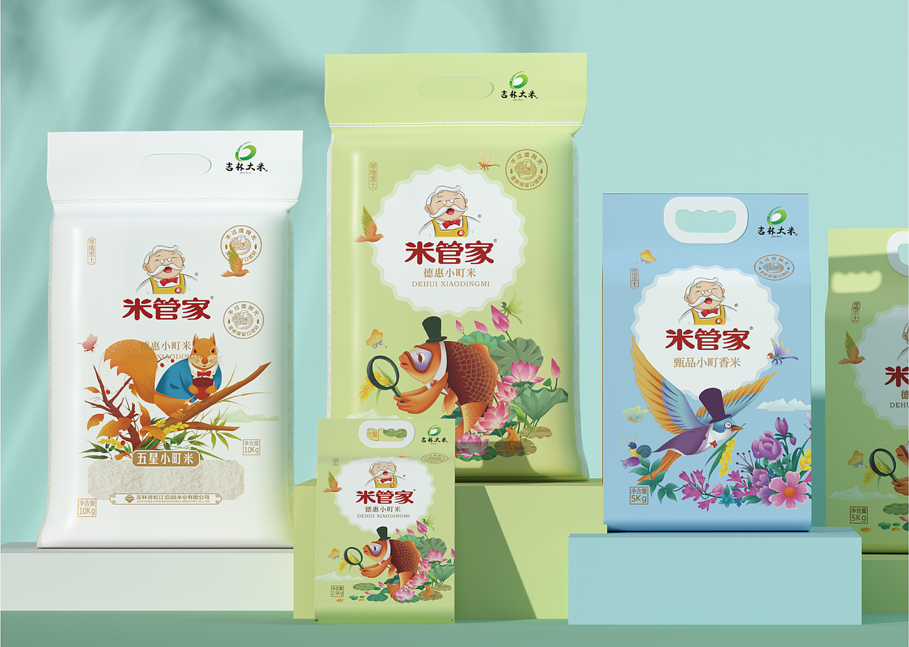 东北大米|米管家东北大米系列包装设计|智多邦（图ZMzAzMDg0MDg4） - 包装 - 站酷设计师智多邦原创素材 - 站酷ZCOOL