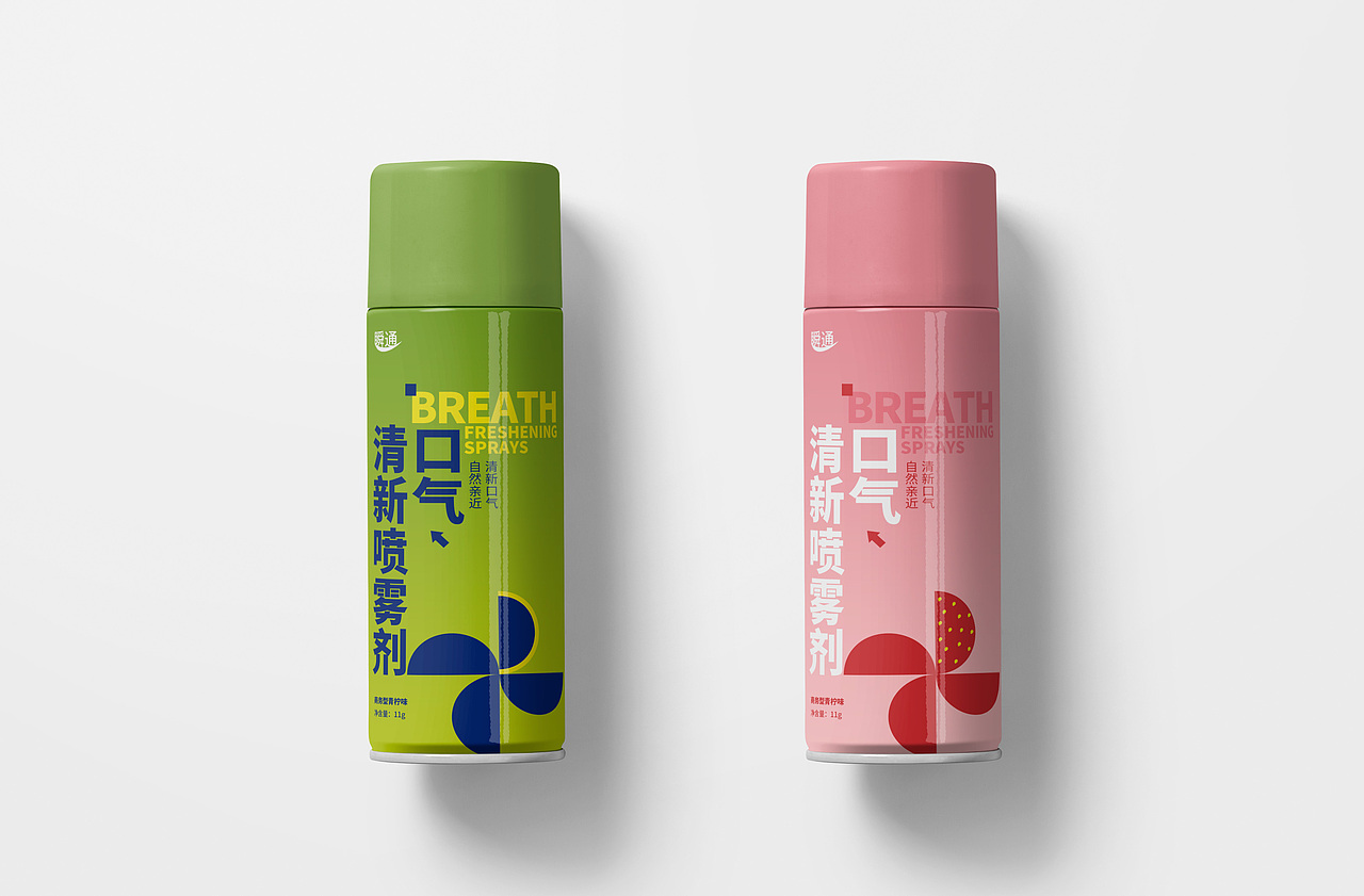 口气清新喷雾剂包装设计