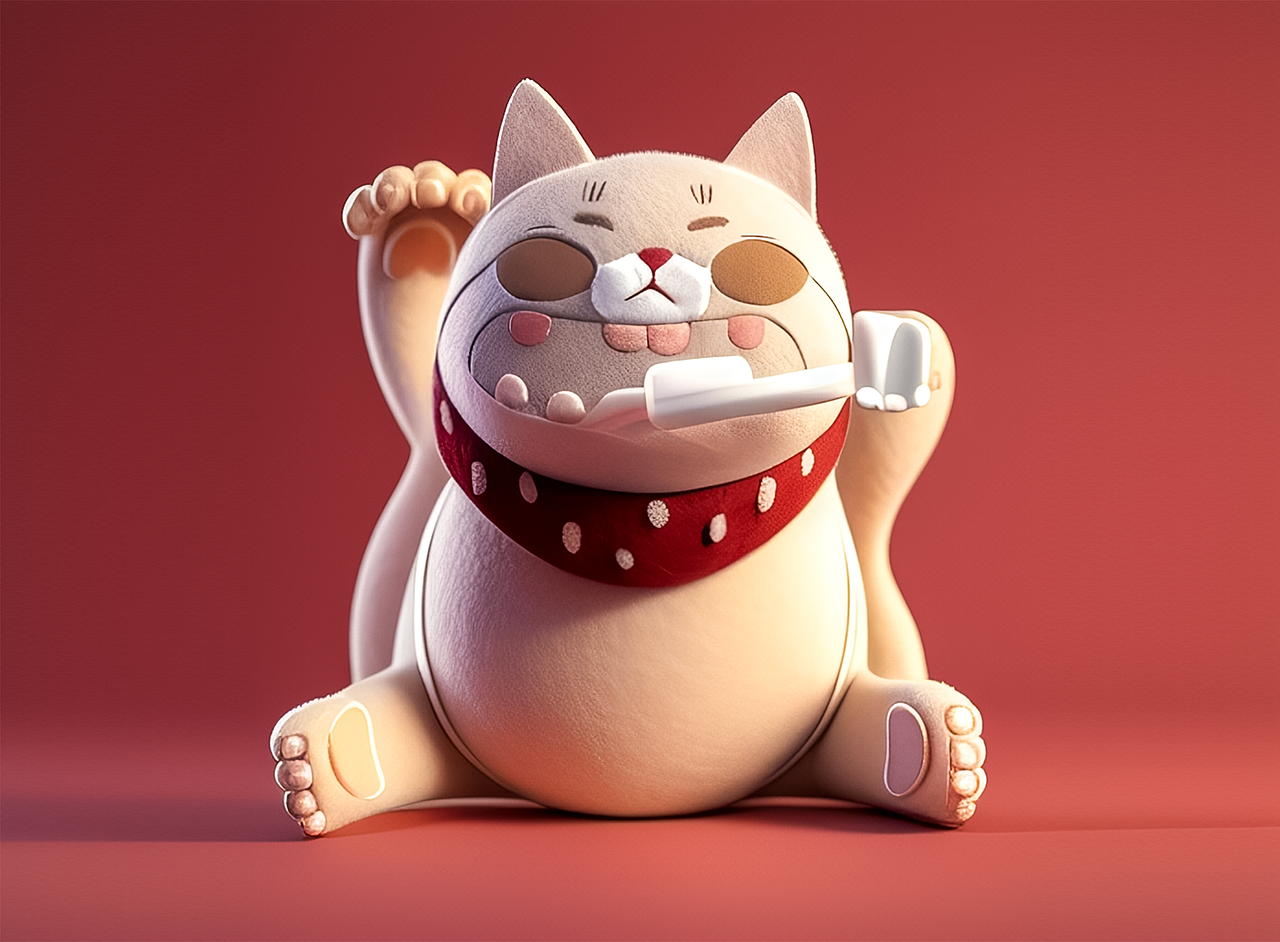 猫·日常 AI生成三维IP