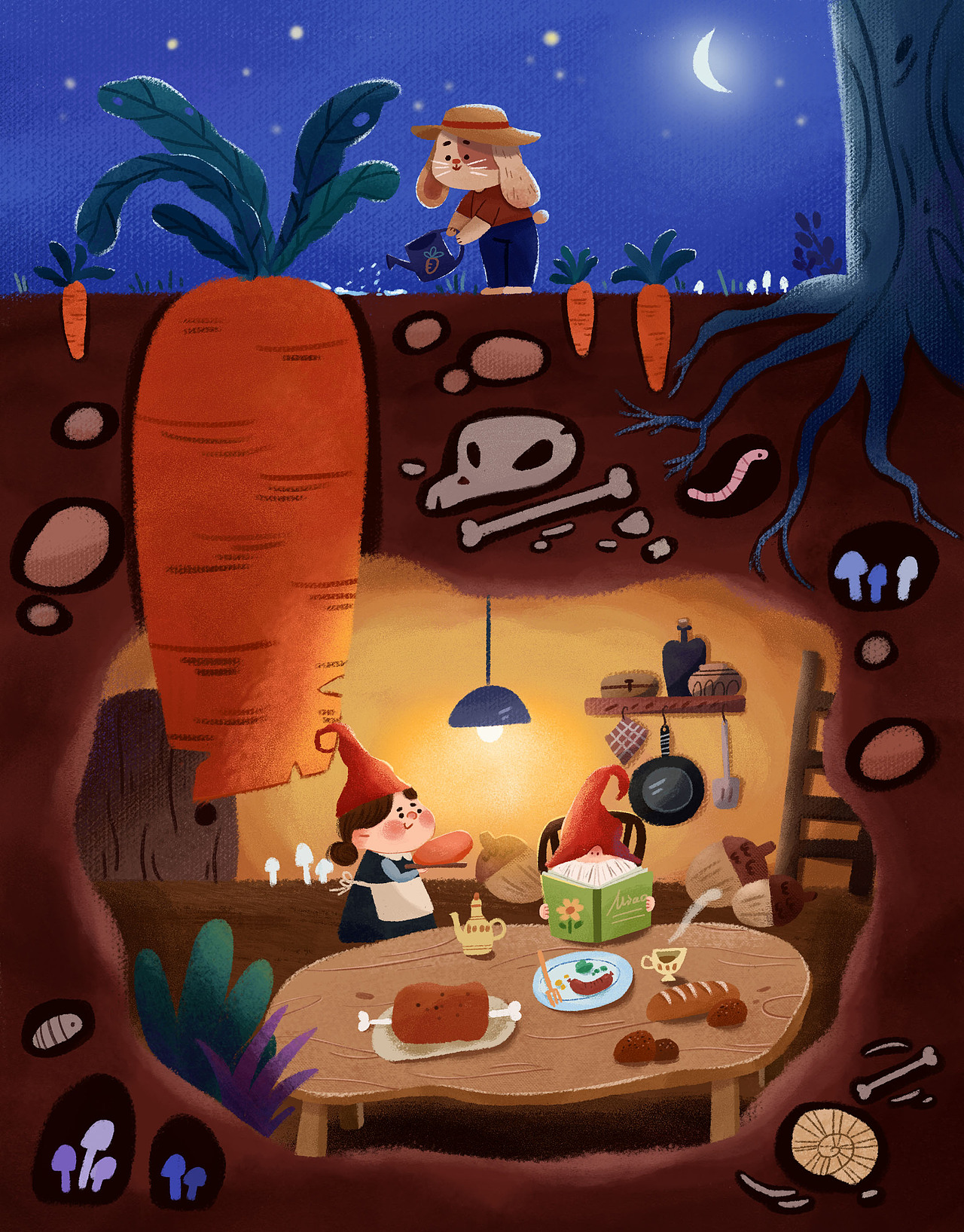 年底的儿插场景小合集（图ZMzI1OTc5MzM2） - 儿童插画 - 站酷设计师花喵喵画个画原创素材 - 站酷ZCOOL