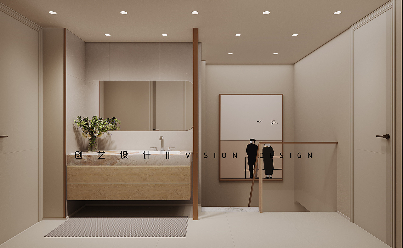 奶油风复式楼（图ZMzQ0MjI5MzAw） - 家装设计 - 站酷设计师cy橙橙子原创素材 - 站酷ZCOOL