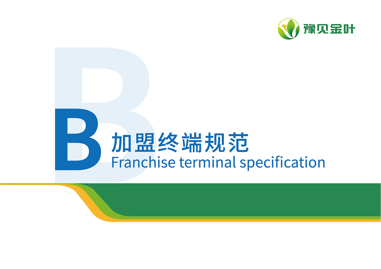 豫见金叶品牌视觉形象B加盟终端规范