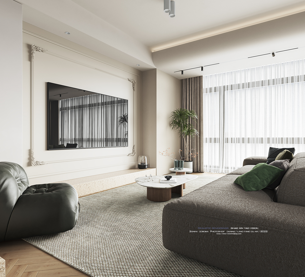 大平层案例表现（图ZMzI3MDQ4NTIw） - 家装设计 - 站酷设计师邵鑫垚原创素材 - 站酷ZCOOL