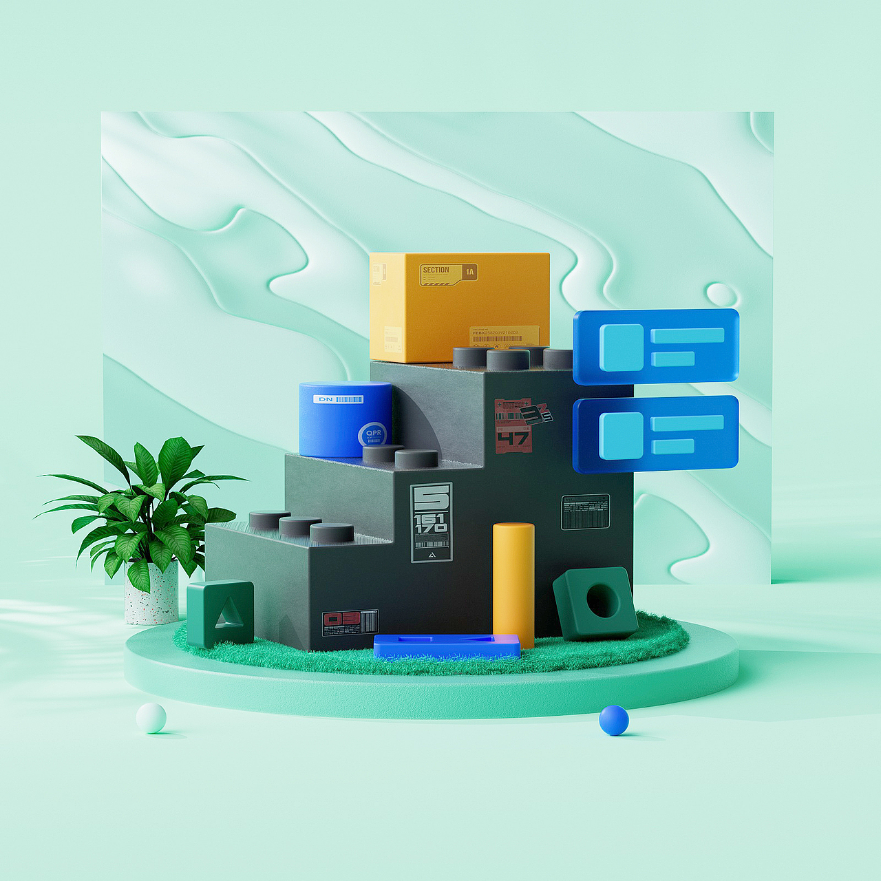 B端设计之小场景系列（图ZMzEwNzAyNDIw） - 场景 - 站酷设计师极光社Design原创素材 - 站酷ZCOOL