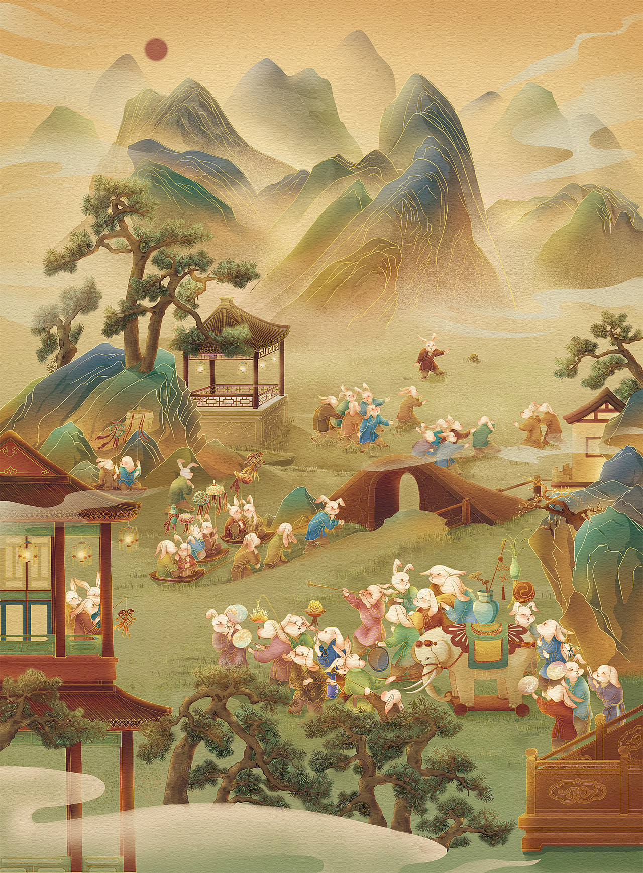 《太平有象》--古画重绘（图ZMzM1Mjc1MDYw） - 商业插画 - 站酷设计师饼饼画饼原创素材 - 站酷ZCOOL